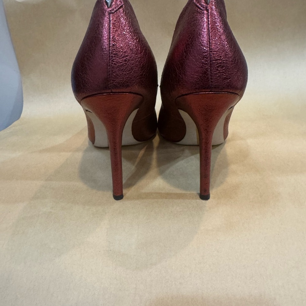 Sam Edelman Metallic Burgundy Heels